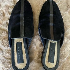 Rag & Bone black savoy leather loafers size 38.5